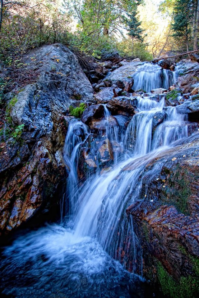 瀑布溪流自然风景手机壁纸截图7