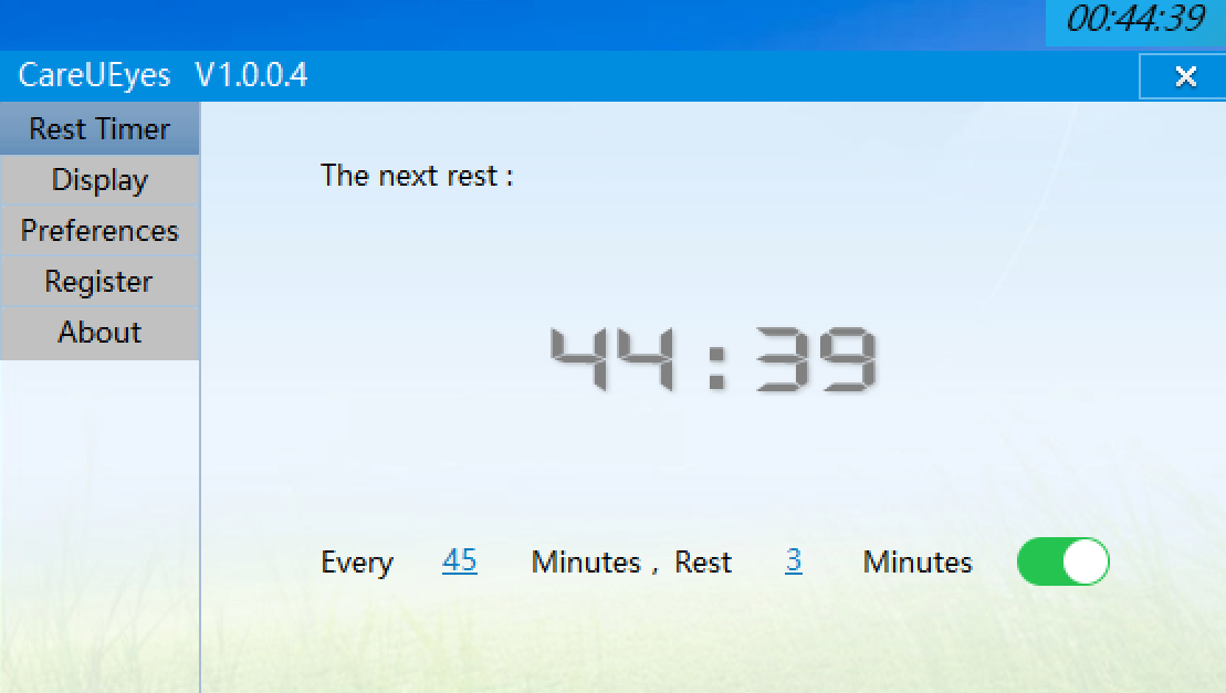 CareUEyes(电脑护眼软件) 免费版下载