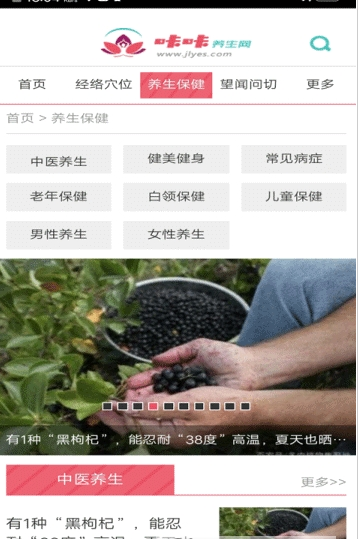 咔咔养生网汉化版截图1